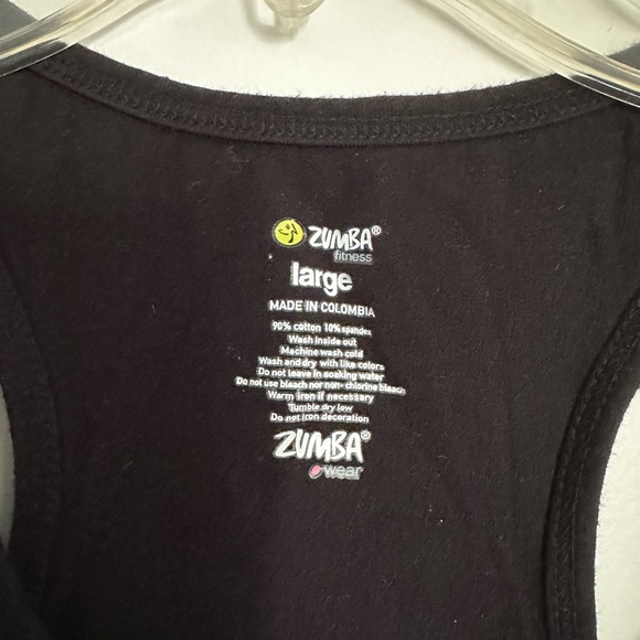 Zumba Black Tank Top with Colorful Graphic - Picture 4 of 4